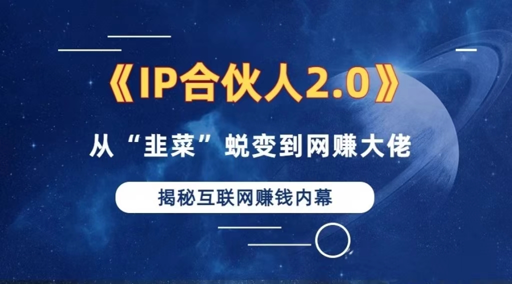 2024如何通过”知识付费“卖项目年入”百万“卖项目合伙人IP孵化训练营-数码之翼