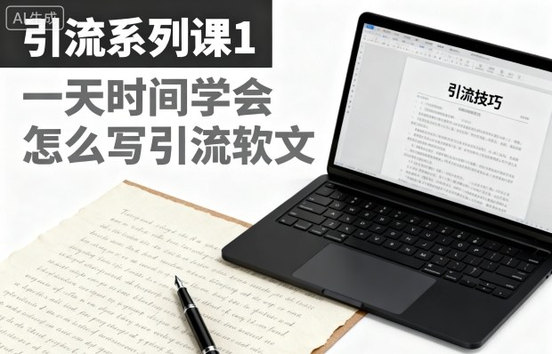 引流系列课1，一天时间学会怎么写引流软文-数码之翼