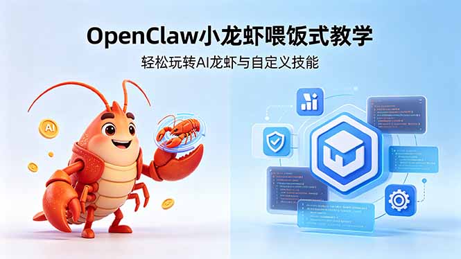 不用懂技术！OpenClaw小龙虾喂饭式教学，轻松玩转AI龙虾与自定义技能-数码之翼