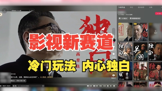 最新影视解说玩法，人物独白，30天涨粉24万+，全流程拆解【揭秘】-数码之翼