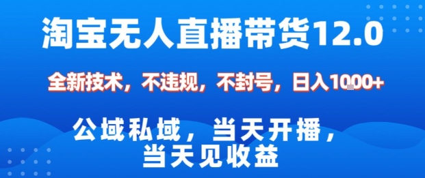 淘宝无人直播12.0,公域私域技术,不封号,不违规布局双十一流量风口,日入1k(独家技术)【揭秘】-数码之翼