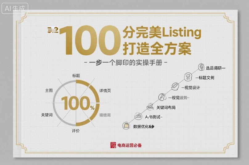 100分完美Listing打造全方案，想要完美listing必须是需要一步一个脚印的-数码之翼