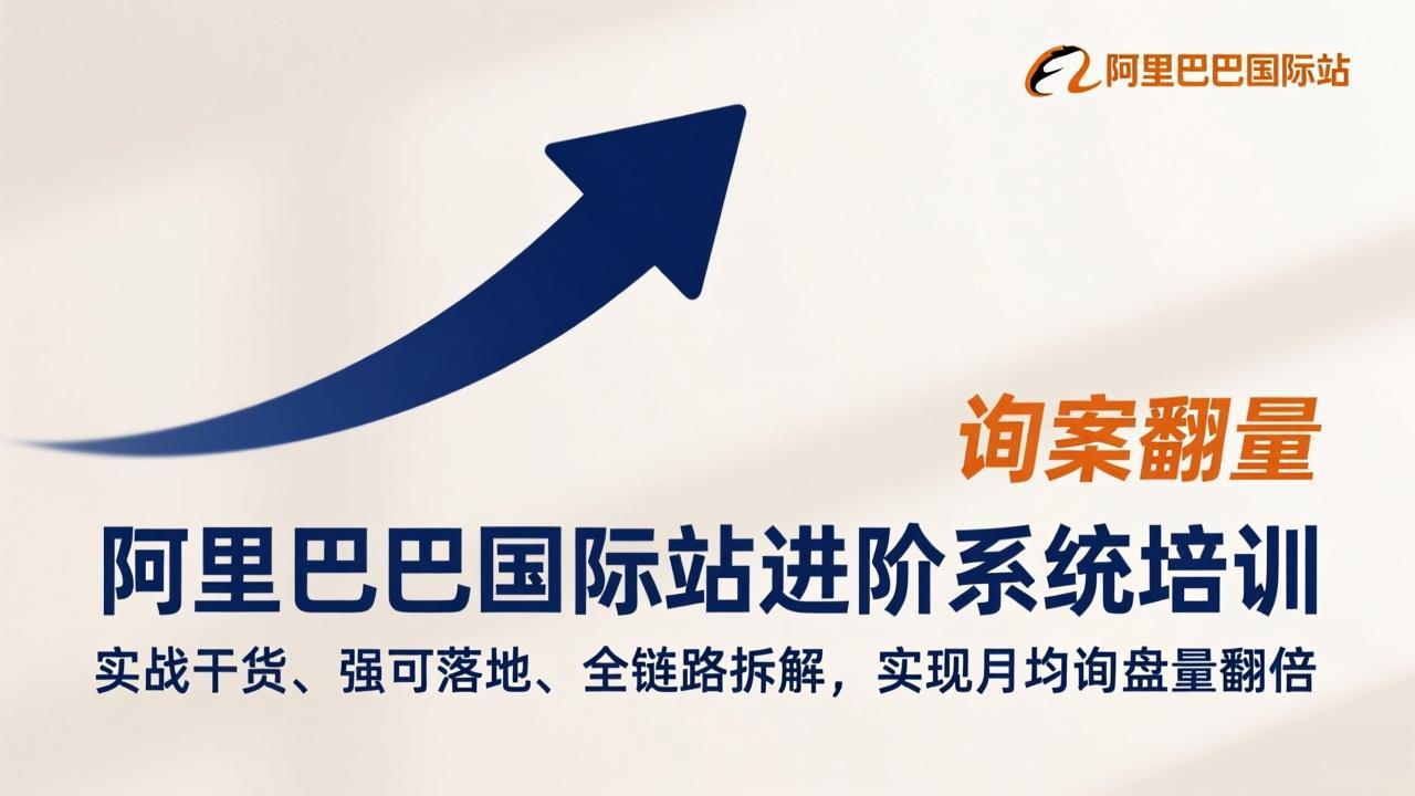 阿里巴巴国际站进阶系统培训，实战干货、强可落地、全链路拆解，实现月均询盘量翻倍-数码之翼