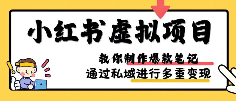 小红书虚拟项目实战，爆款笔记制作，矩阵放大玩法分享-数码之翼