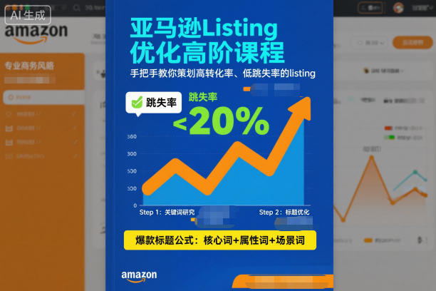 亚马逊Listing优化高阶课程，手把手教你策划高转化率、低跳失率的listing-数码之翼