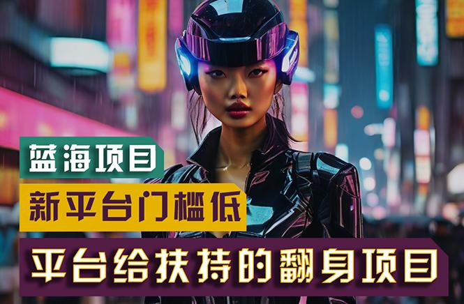 【蓝海项目】新平台无脑搬运，翻身项目 门槛低 小白也能轻松上手 日入500+-数码之翼