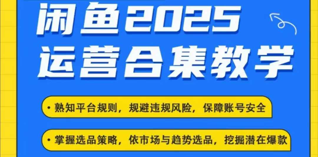 2025闲鱼电商运营全集，2025最新咸鱼玩法-数码之翼