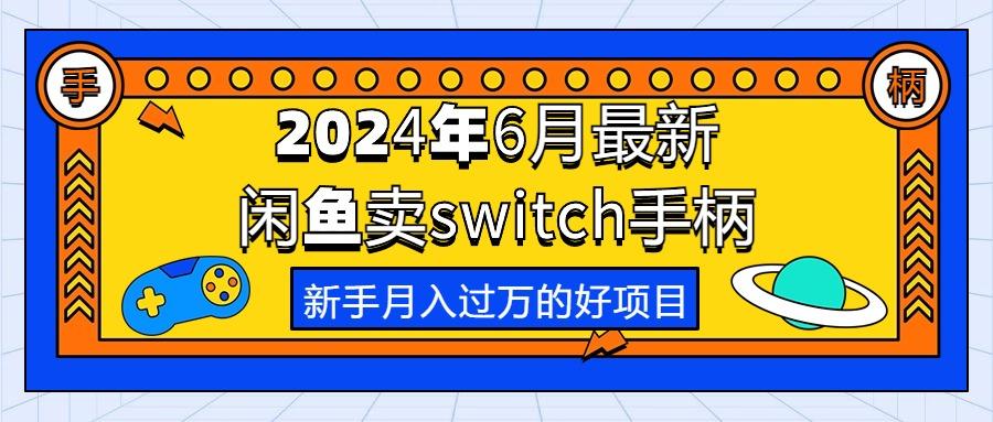 2024年6月最新闲鱼卖switch游戏手柄，新手月入过万的第一个好项目-数码之翼