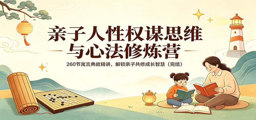 亲子人性权谋思维与心法修炼营：260节寓言典故精讲，解锁亲子共修成长智慧(完结)-数码之翼