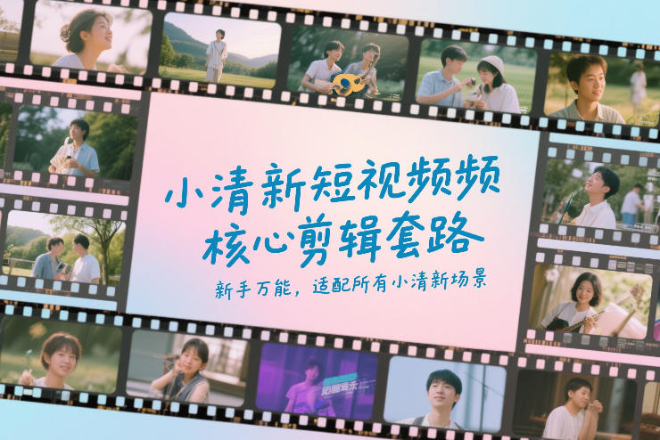 小清新短视频核心剪辑套路,新手万能,适配所有小清新场景-数码之翼