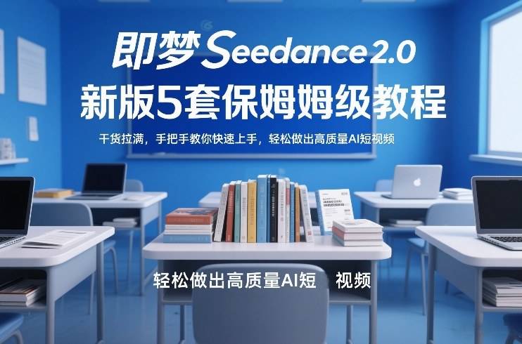 即梦Seedance2.0新版5套保姆级教程,干货拉满,手把手教你快速上手,轻松做出高质量AI短视频-数码之翼