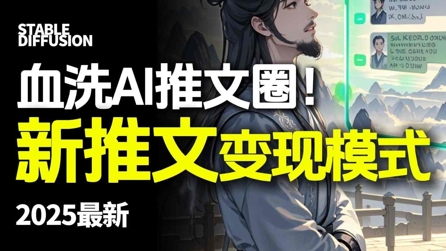 最新AI动态电影漫画小说推文，全流程实操教学，小白也能月入1W+-数码之翼