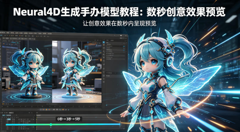 Neural4D生成手办模型教程，让创意效果在数秒内呈现预览-数码之翼