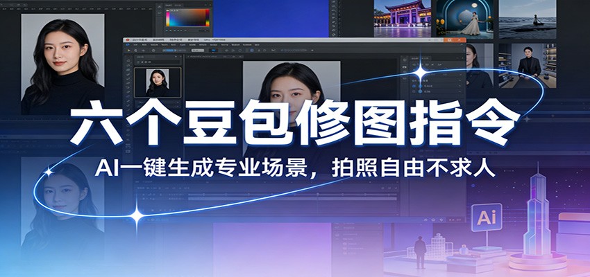 六个豆包修图指令:AI 一键生成专业场景,拍照自由不求人-数码之翼