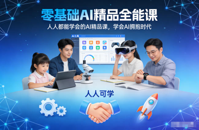 零基础AI精品全能课，人人都能学会的AI精品课，学会AI拥抱时代-数码之翼
