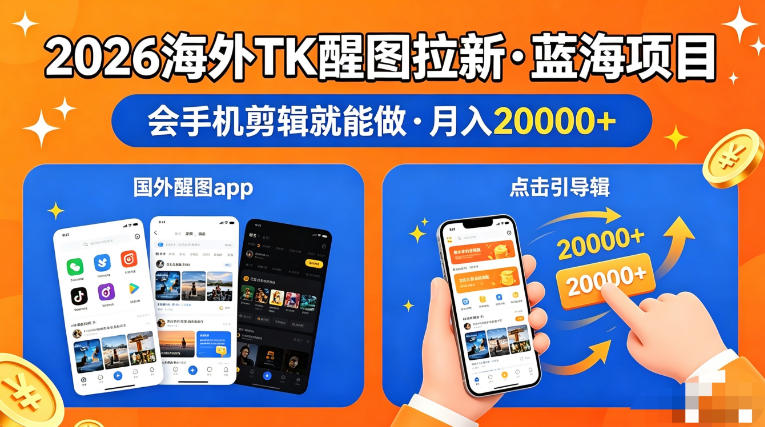 图出海拉新，全网火爆风口项目，只要会简单手机剪辑，轻松上手，当天见收益，日入四位数【揭秘】-数码之翼
