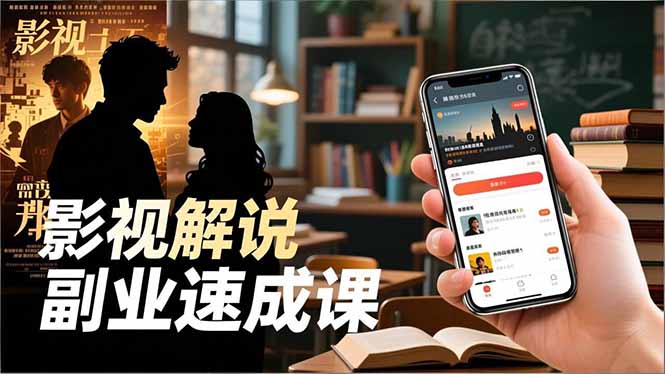 Tk影视解说副业速成课，软件安装、全流程实操、爆款预设，新手两周变现-数码之翼