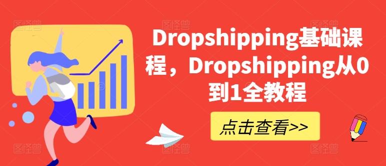 Dropshipping基础课程,Dropshipping从0到1全教程-数码之翼