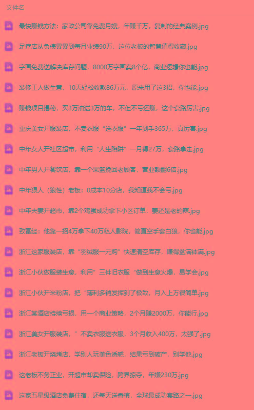图片[1]-(9607期)真实有效391套商业模式，年入几十到几百万案例解析(电子书+视频+图文)-数码之翼