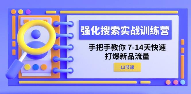 强化 搜索实战训练营，手把手教你 7-14天快速-打爆新品流量(13节课-数码之翼