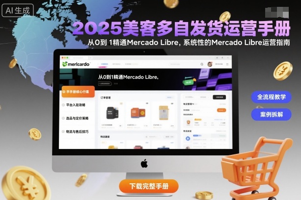 2025美客多自发货运营手册：从0到1精通Mercado Libre，系统性的Mercado Libre运营指南-数码之翼