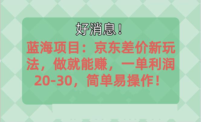 越早知道越能赚到钱的蓝海项目：京东大平台操作，一单利润20-30，简单...-数码之翼