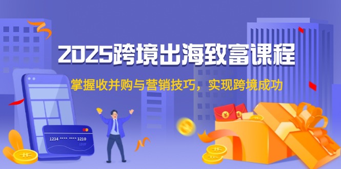 2025跨境出海致富课程，掌握收并购与营销技巧，实现跨境成功-数码之翼