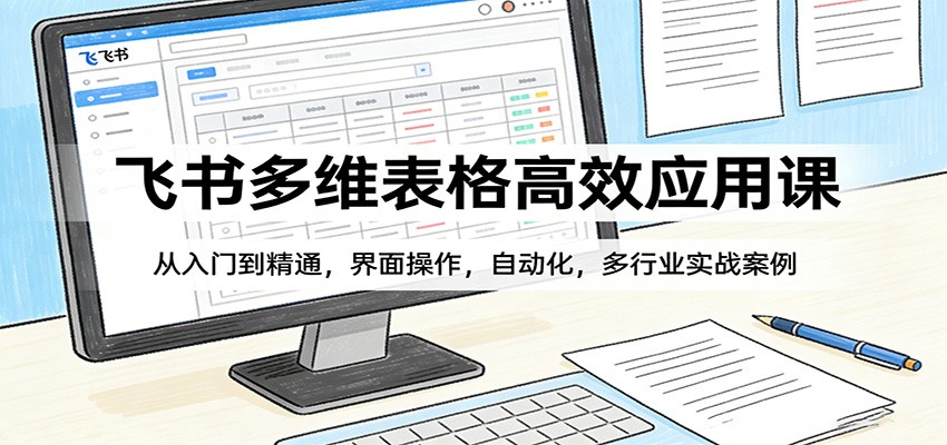 飞书多维表格高效应用课:从入门到精通,界面操作,自动化,多行业实战案例-数码之翼