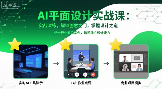 AI平面设计实战课，实战演练，解锁创意之门，掌握设计之道-数码之翼