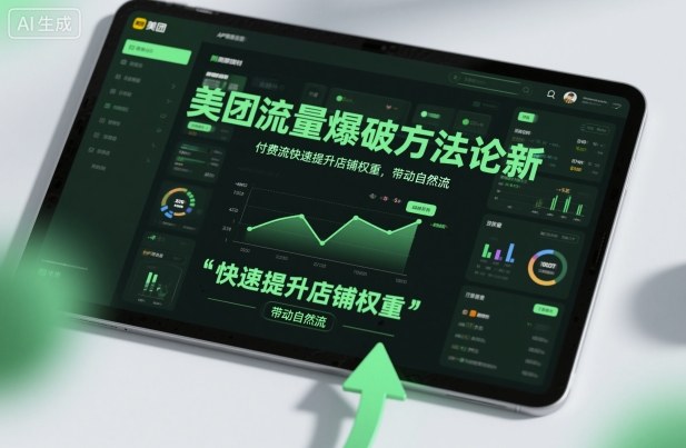 美团流量爆破方法论，付费流快速提升店铺权重，带动自然流-数码之翼