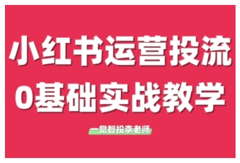 小红书运营投流，小红书广告投放从0到1的实战课，学完即可开始投放(更新26年)-数码之翼