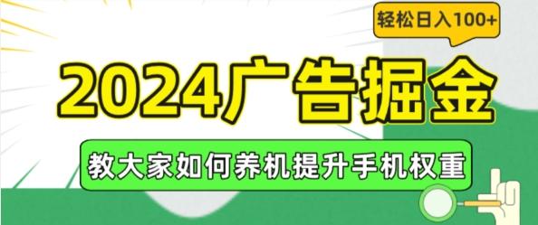 2024广告掘金,教大家如何养机提升手机权重,轻松日入100+【揭秘】-数码之翼