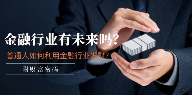 某付费文章：金融行业有未来吗？普通人如何利用金融行业发财?(附财富密码-数码之翼