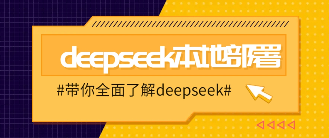 DeepSeek本地部署详细教程，轻松将deepseek部署到你的电脑上-数码之翼