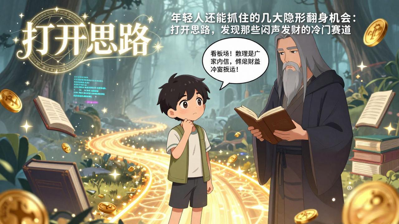 付费文1+2：年轻人还能抓住的几大隐形翻身机会：打开思路，发现那些闷声发财的冷门赛道-数码之翼