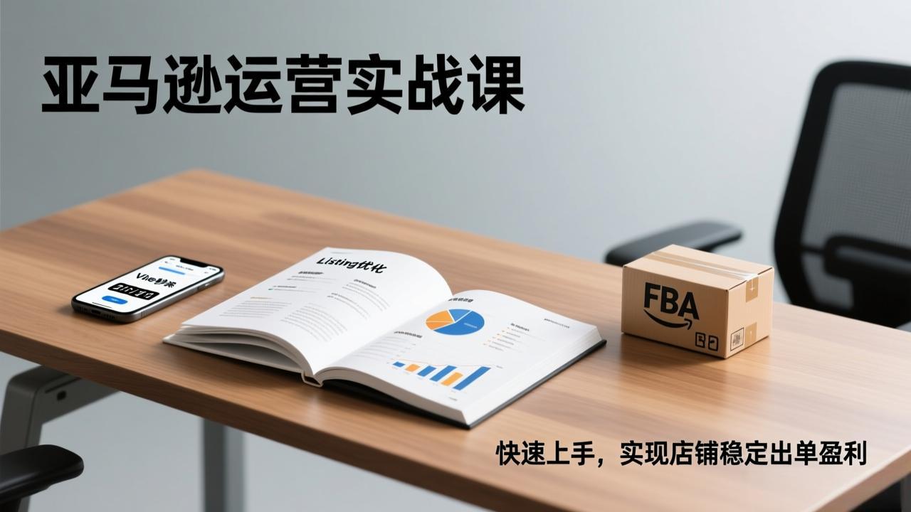 亚马逊运营实战课,Listing优化、Vine秒杀、FBA发货,快速上手,实现店铺稳定出单盈利-数码之翼