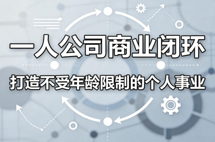 一人公司商业闭环,打造一份不受年龄限制的个人事业-数码之翼