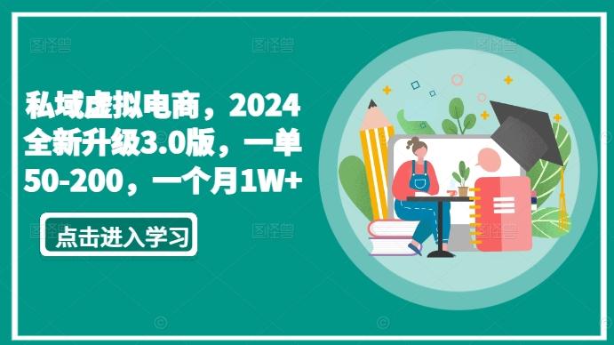 私域虚拟电商,2024全新升级3.0版,一单50-200,一个月1W+【揭秘】-数码之翼