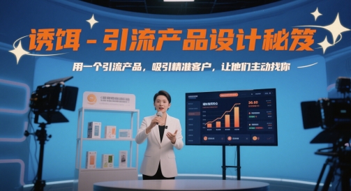 诱饵-引流产品设计秘笈，用一个引流产品，吸引精准客户，让他们主动找你-数码之翼