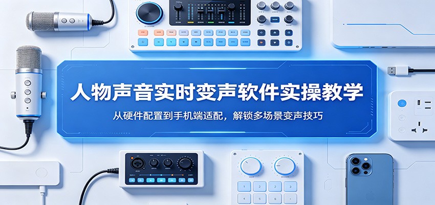 人物声音实时变声软件实操教学：从硬件配置到手机端适配，解锁多场景变声技巧-数码之翼