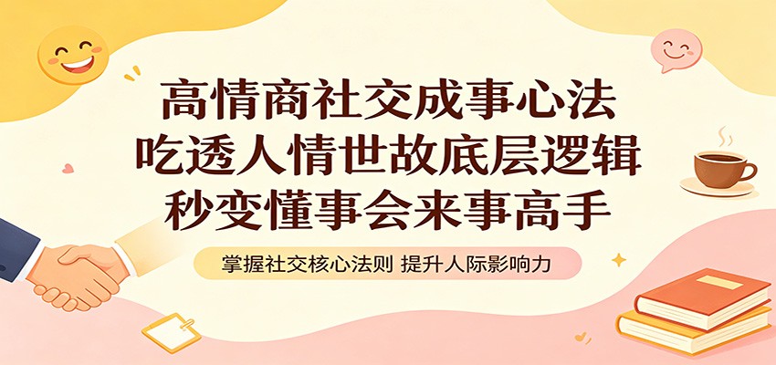 高情商社交成事心法：吃透人情世故底层逻辑，秒变懂事会来事高手-数码之翼