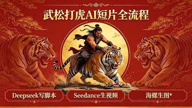 武松打虎AI短片全流程：Deepseek写脚本+Seedance生视频+海螺生图-数码之翼