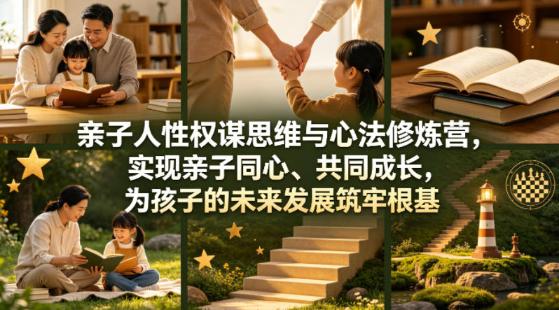 亲子人性权谋思维与心法修炼营，实现亲子同心、共同成长，为孩子的未来发展筑牢根基【音频】-数码之翼