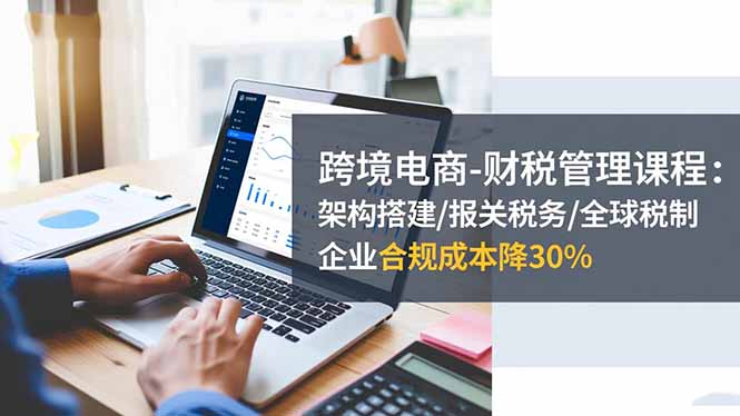 跨境电商-财税管理课程：架构搭建/报关税务/全球税制，企业合规成本降30%-数码之翼