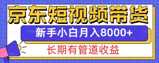 京东短视频带货新玩法,长期管道收益,新手也能月入8000+-数码之翼