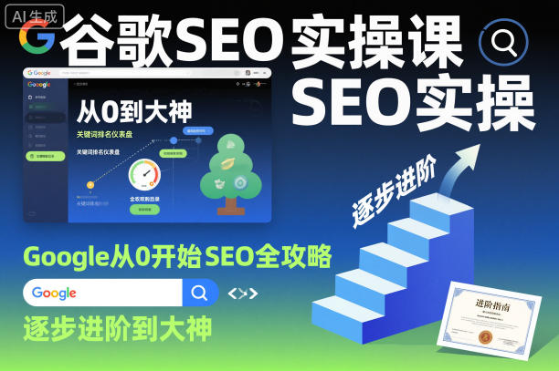 谷歌SEO实操课，Google从0开始SEO全攻略，逐步进阶到大神-数码之翼