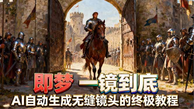 即梦AI一镜到底终极教程，智能补帧+运镜技巧，AI自动生成无缝丝滑长镜头高效出片-数码之翼