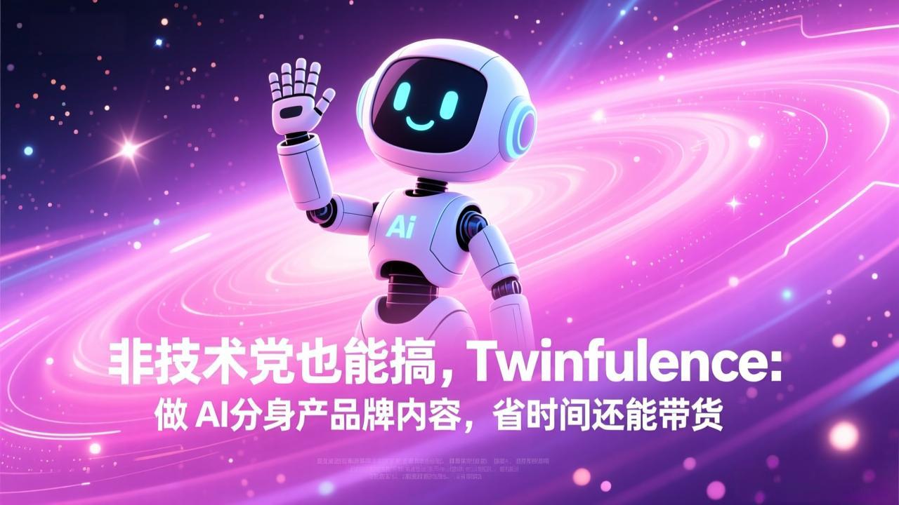 非技术党也能搞!Twinfluence:做 AI 分身产品牌内容,省时间还能带货-数码之翼