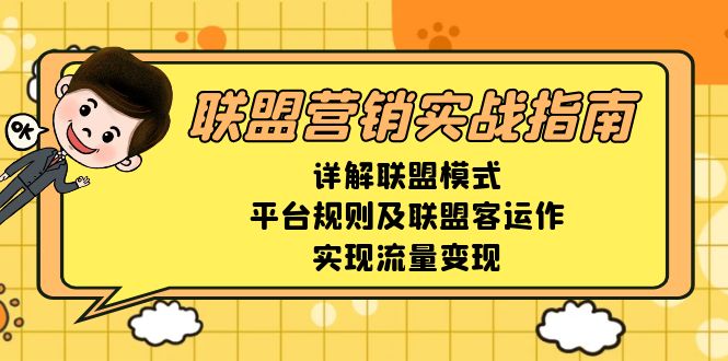 联盟营销实战指南，详解联盟模式、平台规则及联盟客运作，实现流量变现-数码之翼
