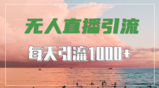抖音快手视频号全平台通用，无人直播引流法，超暴力引流1000+高质量精准创业粉【揭秘】-数码之翼